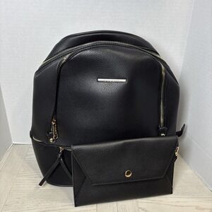 Dasein Classic Black Backpack With Small Handbag Everyday Fashion NWOT